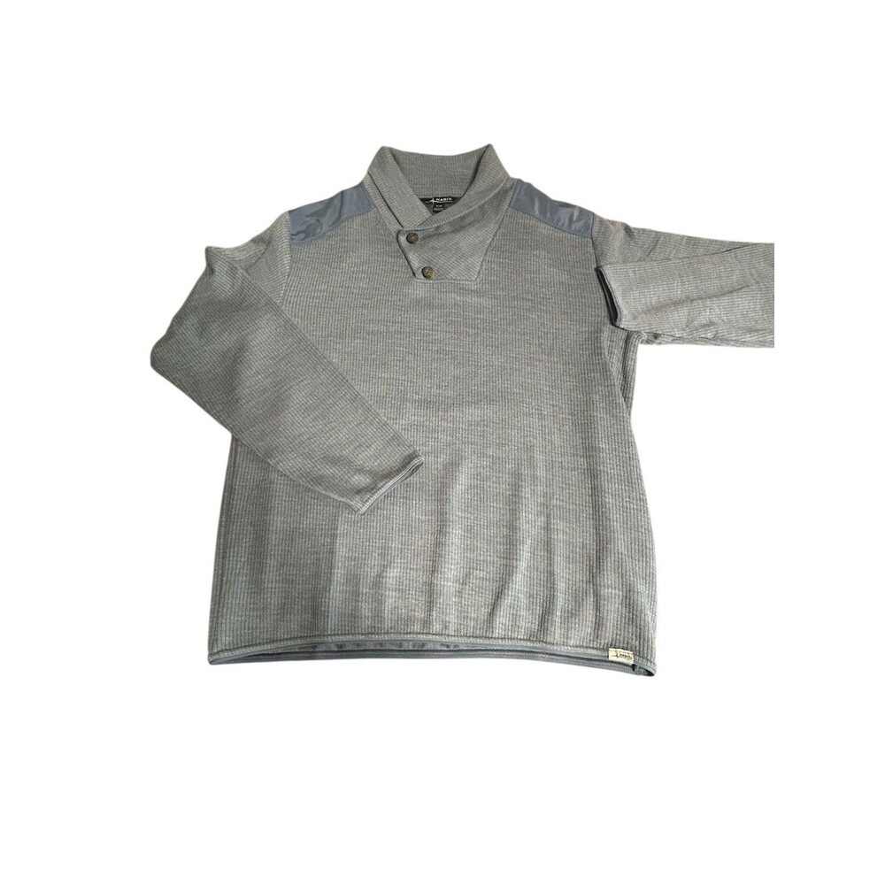 Habit Kenya Made Light Blue Long Sleeve Pullover Machine Wash Size XL Casual